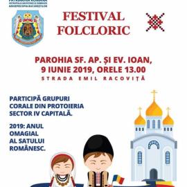 FESTIVAL DE FOLCLOR TRADIȚIONAL PENTRU CORURILE PAROHIILOR DIN SECTORUL 4