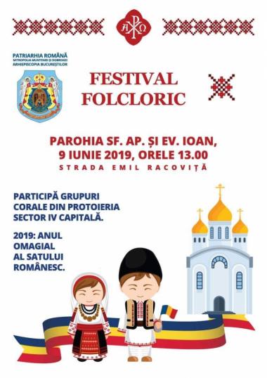 FESTIVAL DE FOLCLOR TRADIȚIONAL PENTRU CORURILE PAROHIILOR DIN SECTORUL 4