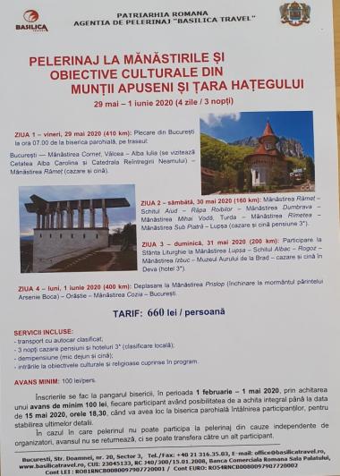 PELERINAJ ÎN MUNȚII APUSENI ȘI ȚARA HAȚEGULUI