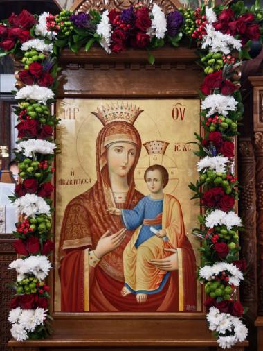 O COPIE A ICOANEI MAICII DOMNULUI PRODROMIȚA ESTE CINSTITĂ ÎN BISERICA PAROHIEI NOASTRE