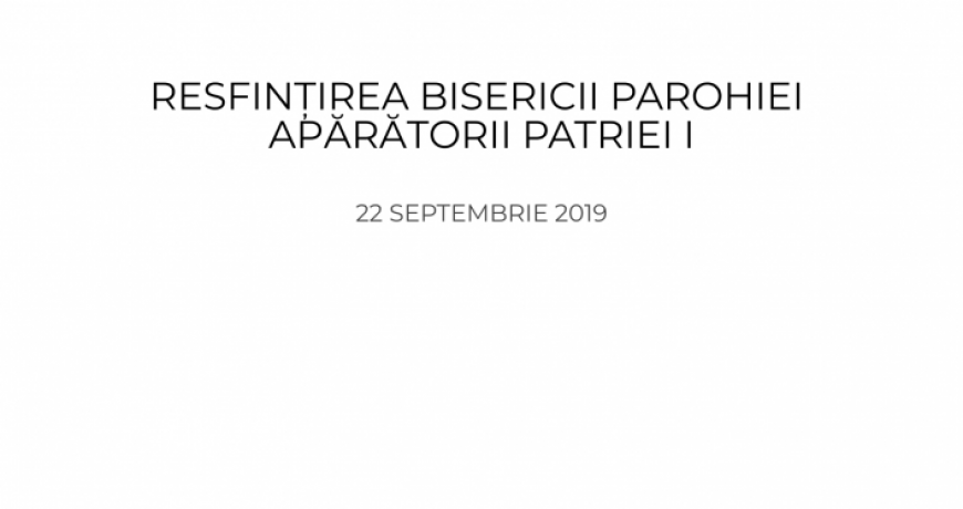 Resfintirea Parohiei